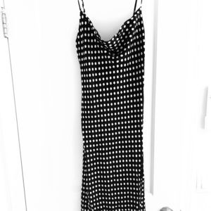 Zara Polka Dot Feminine Dress - little black dress
